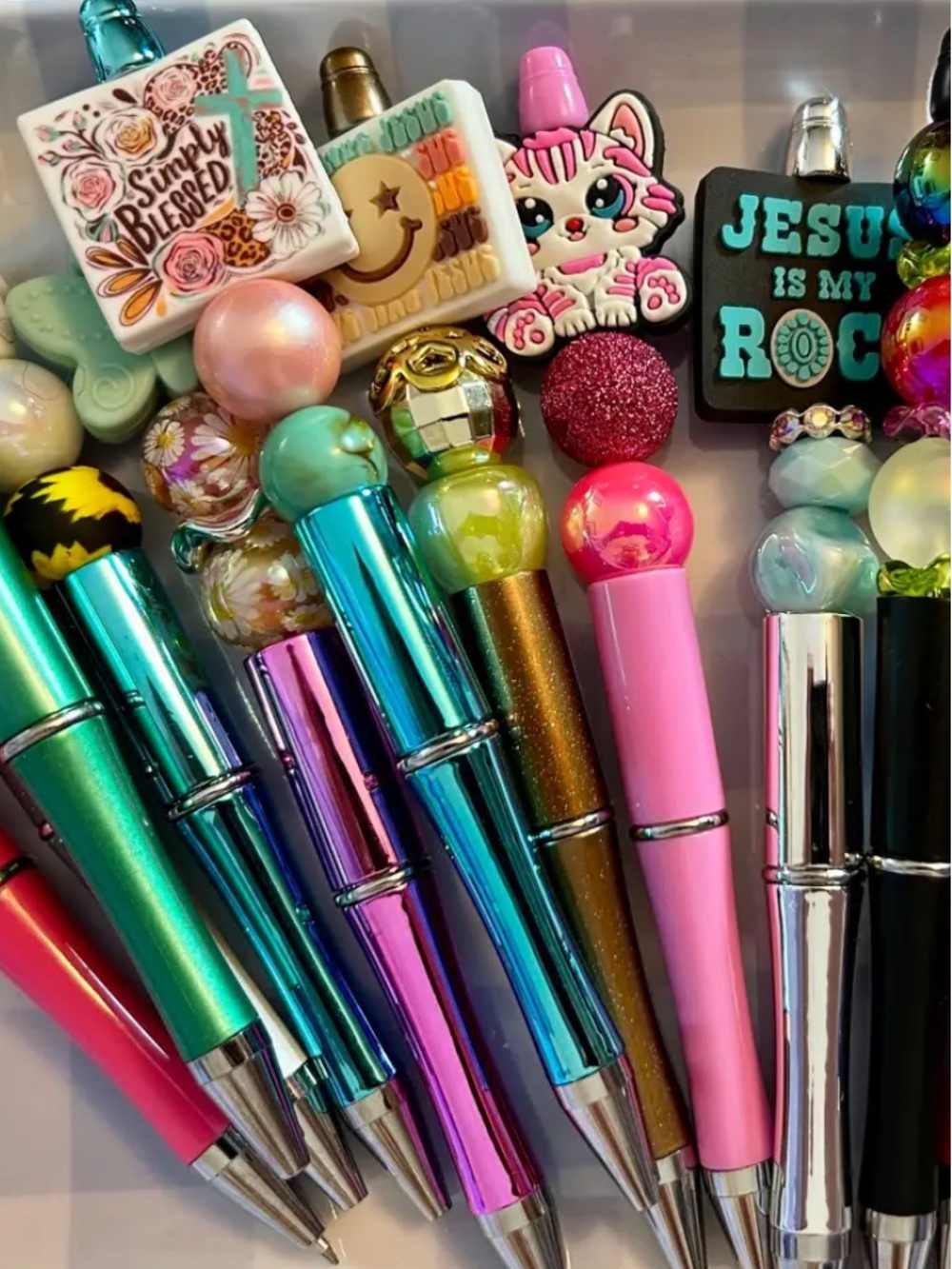 Assorted Decorative Ballpoint Pens made by ME! All different designs!
